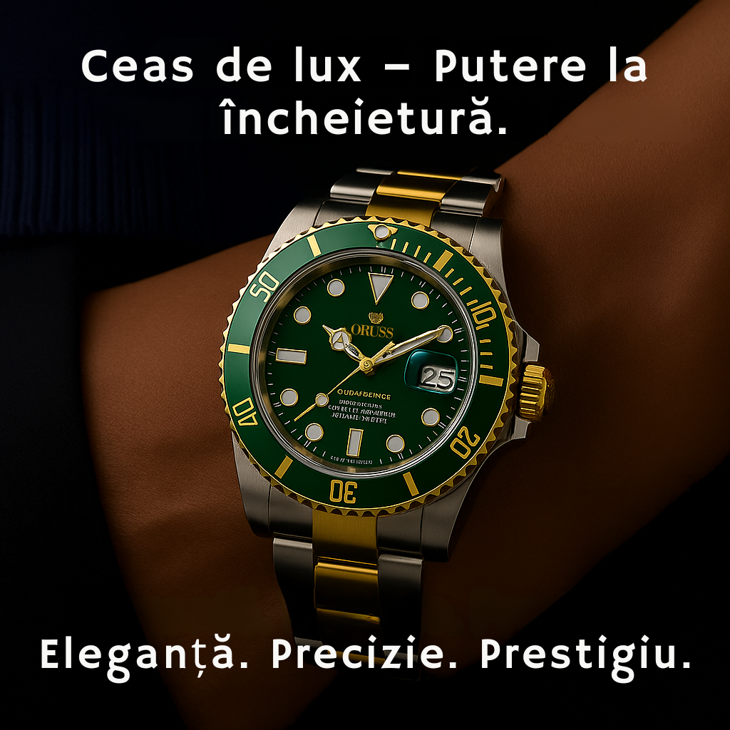 Ceas de Lux Stil Elvețian - Eleganță Clasică și Performanță Subacvatică (Rascunho)