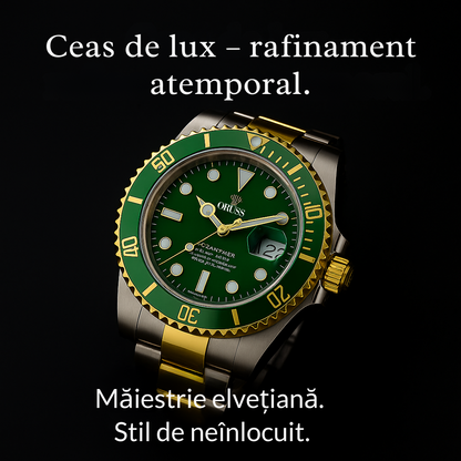 Ceas de Lux Stil Elvețian - Eleganță Clasică și Performanță Subacvatică (Rascunho)