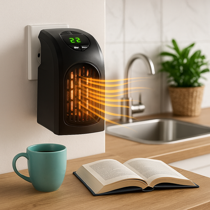 Burny™ – Mini Încălzitor Portabil cu Afișaj Digital și Termostat Reglabil